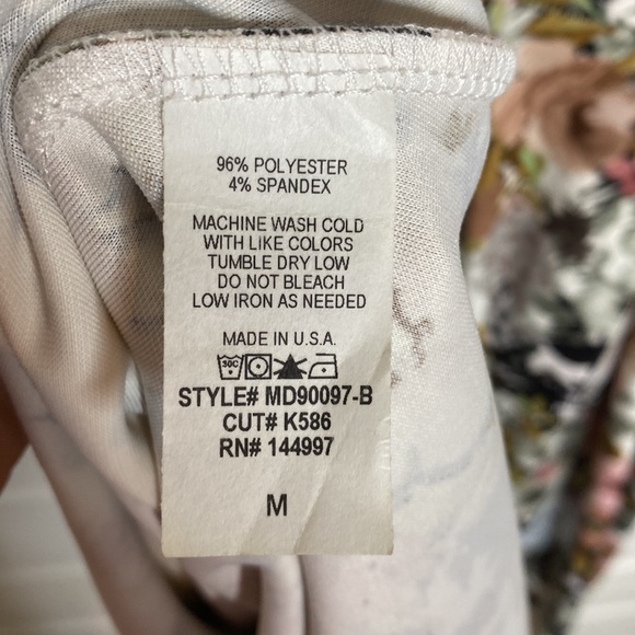 White vintage floral high low midi dress - Picture 9 of 9